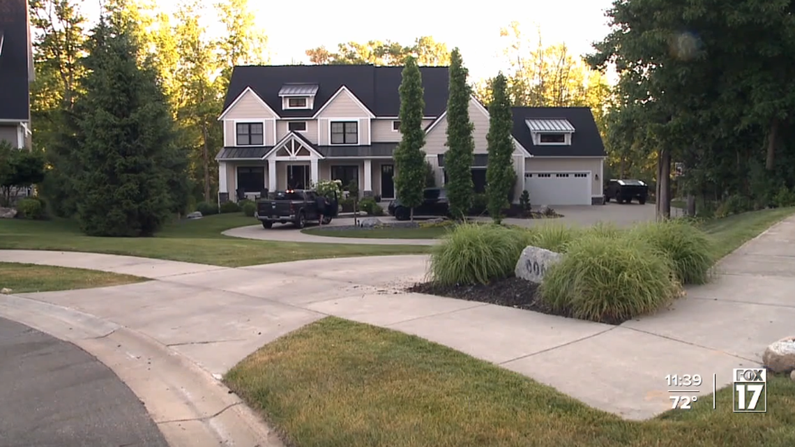 A stranger entered a Michigan home and stabbed a girl during a sleepover, investigators say.