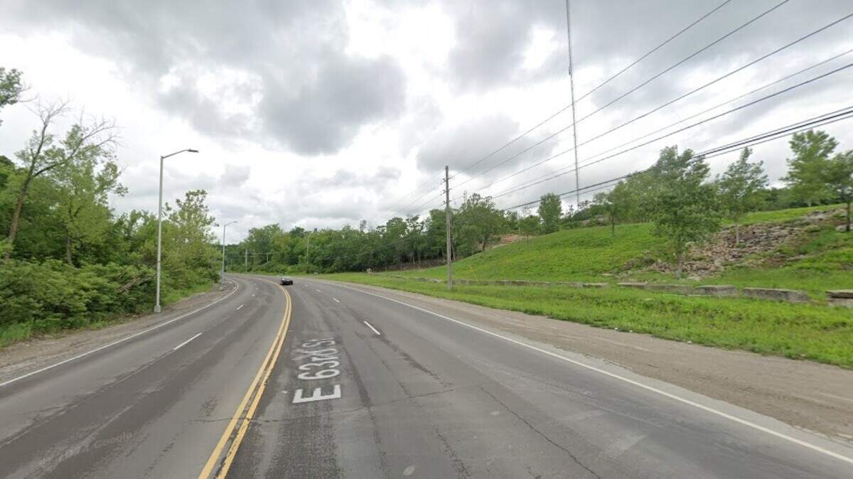 One person was killed after they and a passenger were thrown from a vehicle in a crash along East 63rd Street near Winchester Avenue in Kansas City Sunday evening. This Google Maps image shows the area in May 2024.