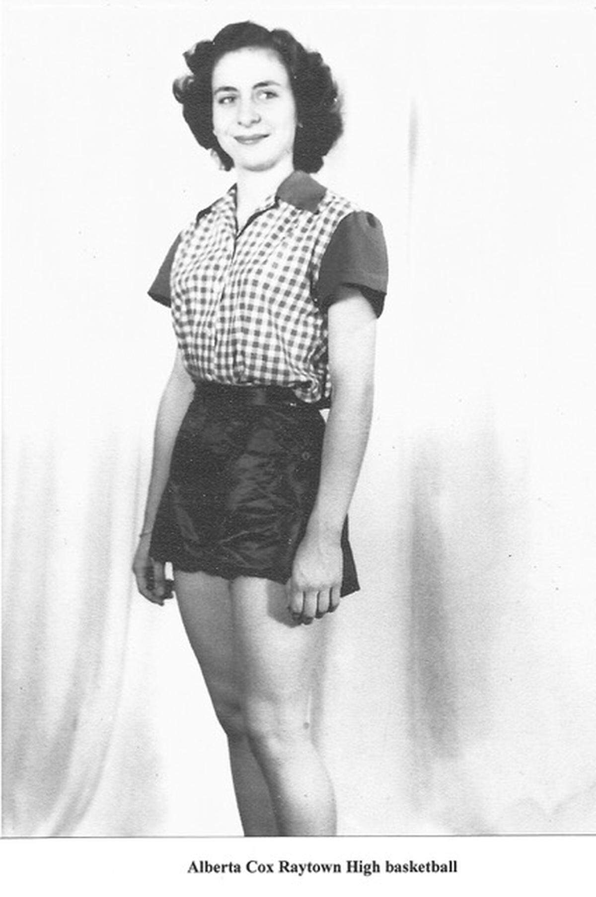 Alberta Lee Cox, whom friends, family and players affectionately called “Bert,” played on the Raytown High School team and in area AAU games as a teenager. She graduated from Raytown High School in 1949.