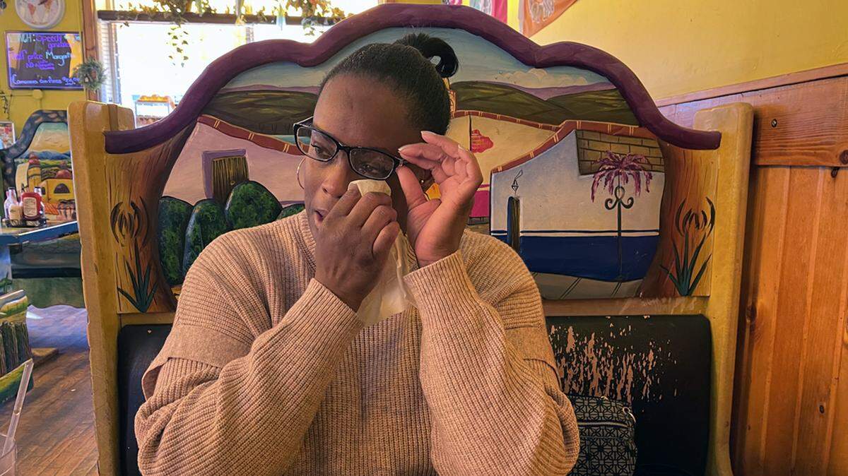 Natasha Hodge, shortly after being released from the women’s prison in Topeka.