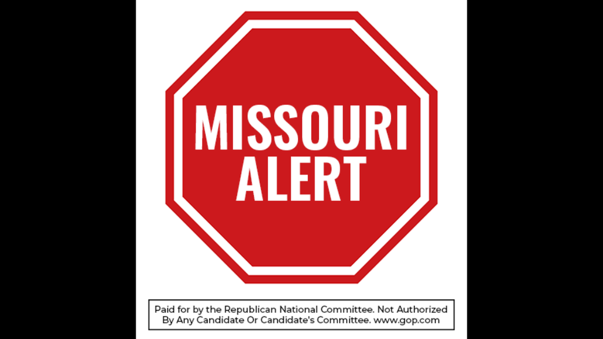 A photograph from a mass text message sent across Missouri that appears to oppose a campaign to strike down Missouri’s congressional map.