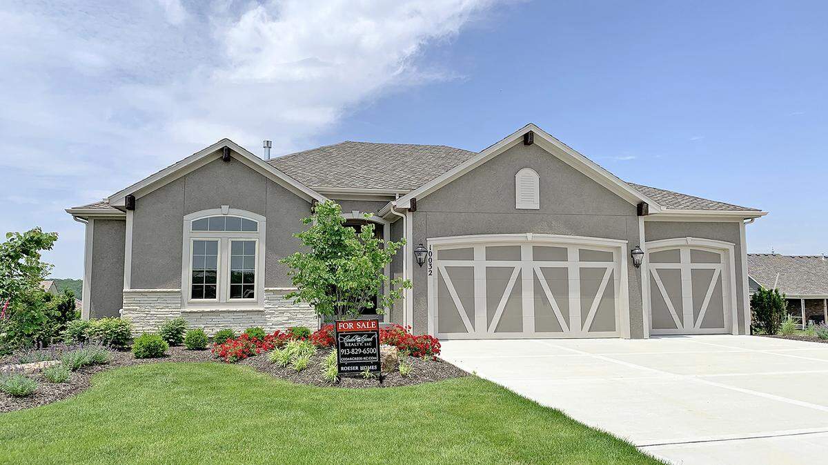 A four-bedroom, three-bathroom Juniper floor plan from Roeser Homes, priced at $549,999, is one of several move-in ready homes in Cedar Creek’s maintenance-provided Ridge at Shadow Glen neighborhood.