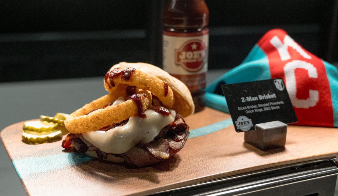 Joe’s Kansas City BBQ will be serving its Z-Man brisket sandwich at CPKC Stadium, the new home of the NWSL’s Kansas City Current.