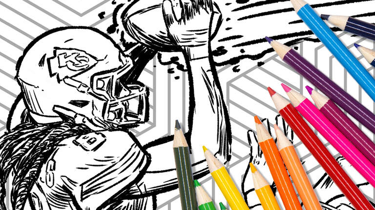 Color your way to the Super Bowl with Kansas City Chiefs wide receiver DeAndre Hopkins