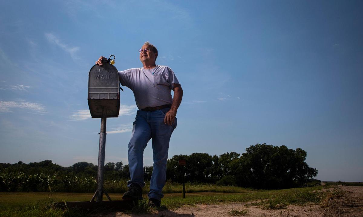 Tom Giessel, a farmer in Pawnee County, Kansas, near Larned, says the loss or reduction of the U.S. Postal Service would further isolate rural communities and unfairly hurt them economically.