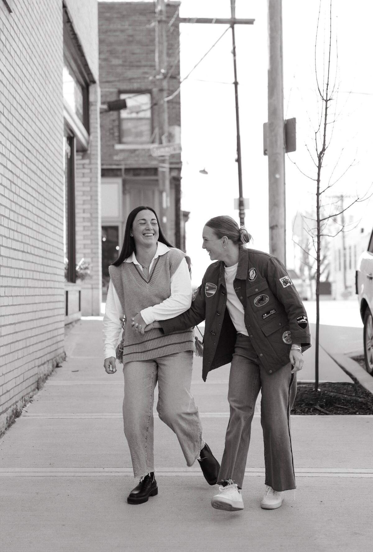 The happy couple in one of their engagement photos.