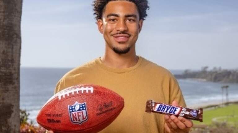 NFL fans in KC can get a free Bryce Young Snickers Ice Cream bar during Draft weekend