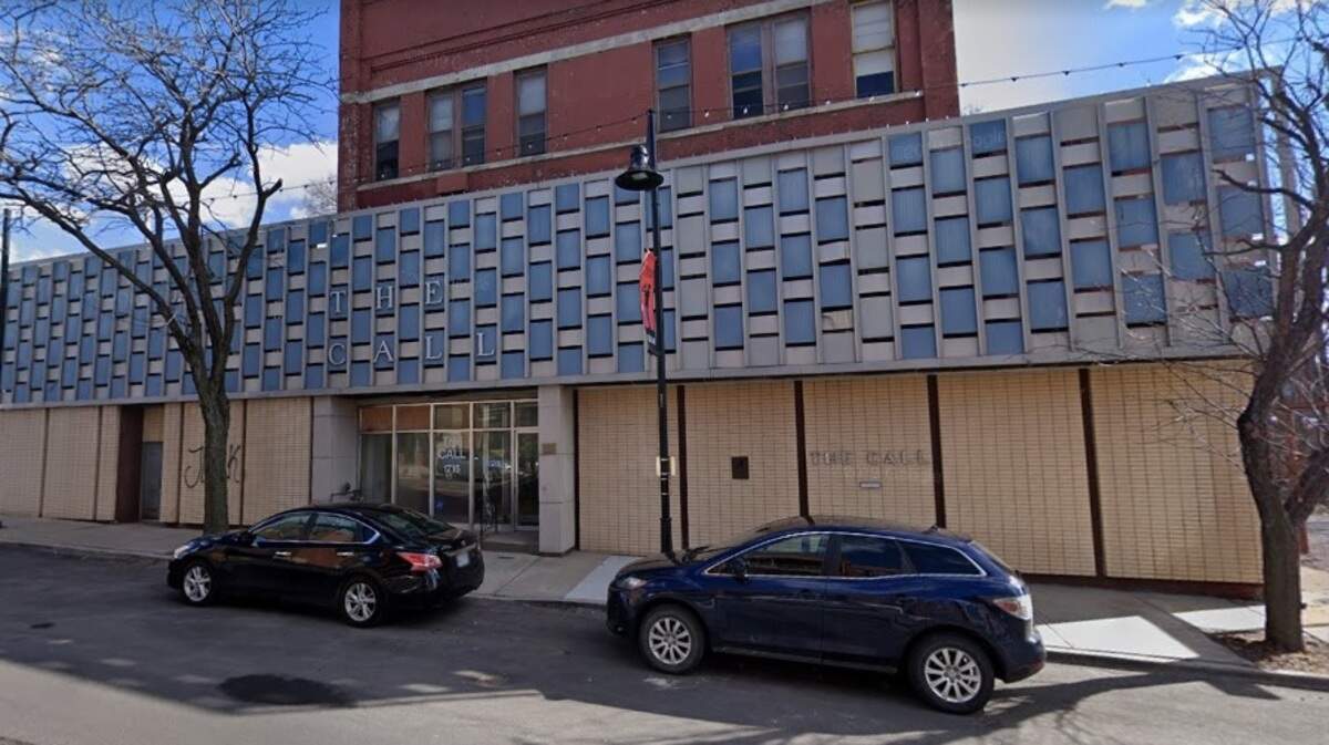 The Call, a Kansas City weekly newspaper, is located at 18th and Woodland. This is a Google Maps view of the newspaper’s office from 2019.