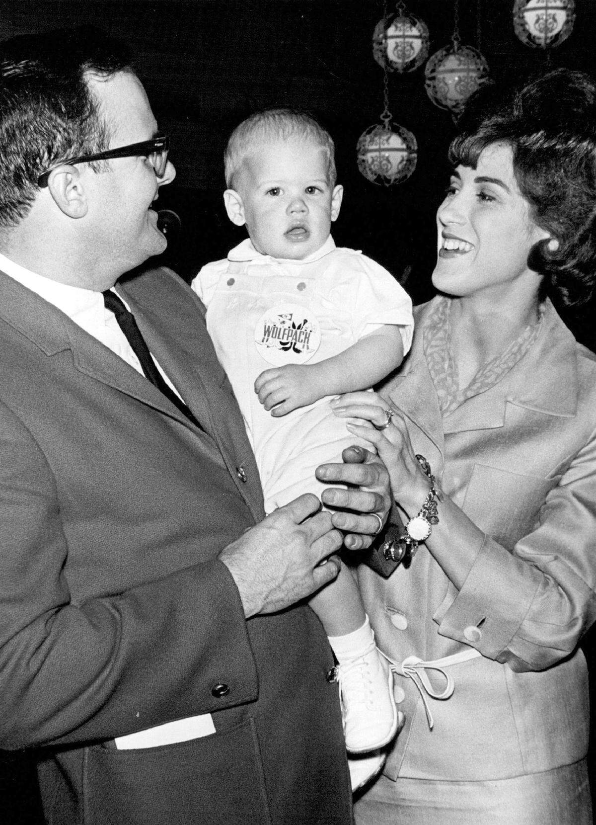 It was a happy moment for the Hunt family in 1966 as Chiefs owner Lamar Hunt, his wife Norma, and their son Clark shared a quiet moment in Kansas City. Lamar led the Chiefs for decades before passing the reins to Clark in 2006, the same year he passed away.