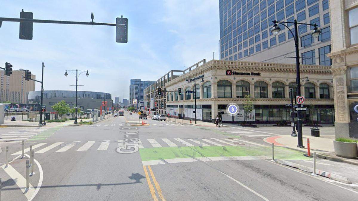 A pedestrian was killed in a collision with a hit-and-run driver at East 12th Street and South Grand Boulevard on Feb. 3, 2025.