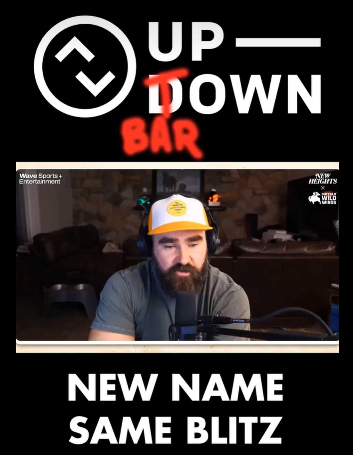 Up-Down KC changed its name in an online photo after Travis Kelce mistakenly called it “Uptown Bar.”