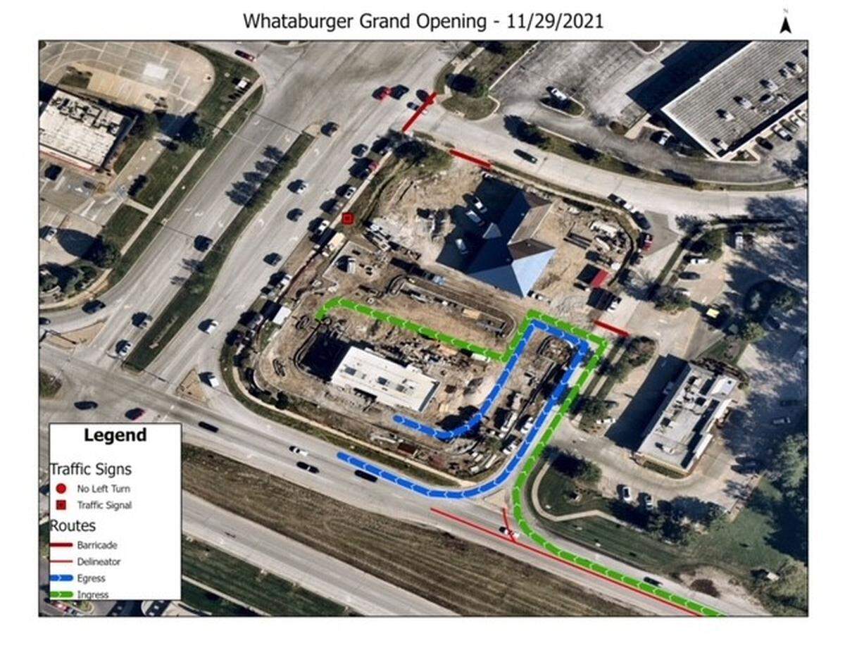 While that traffic flow is in place, drivers headed west on U.S. 40 highway will not be able to turn south onto Little Blue Parkway and drivers headed north on Little Blue Parkway will not be able to turn west onto U.S. 40.