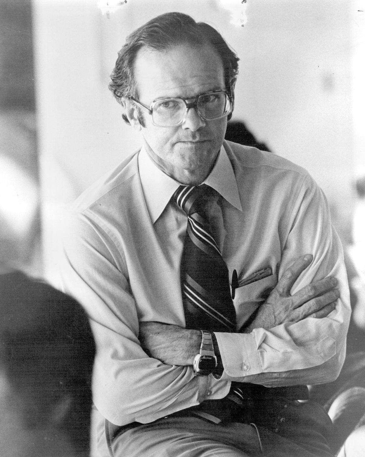 1977 photo of Lamar Hunt, owner of the Kansas City Chiefs.