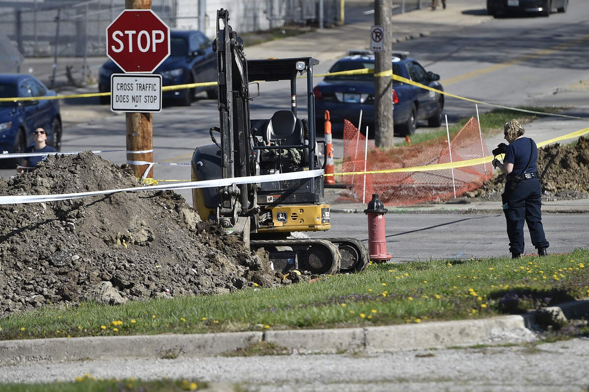 A utility worker died at a hospital after being shot Tuesday morning, April 24, 2018, at a job site in Kansas City. The shooting occurred about 8:30 a.m. near Ninth Street and Brooklyn Avenue.