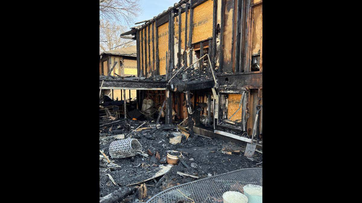 Firefighters arrived at the Evanses’ home just before midnight on March 30. The cause of the blaze is still under investigation, a fire department spokesperson said.