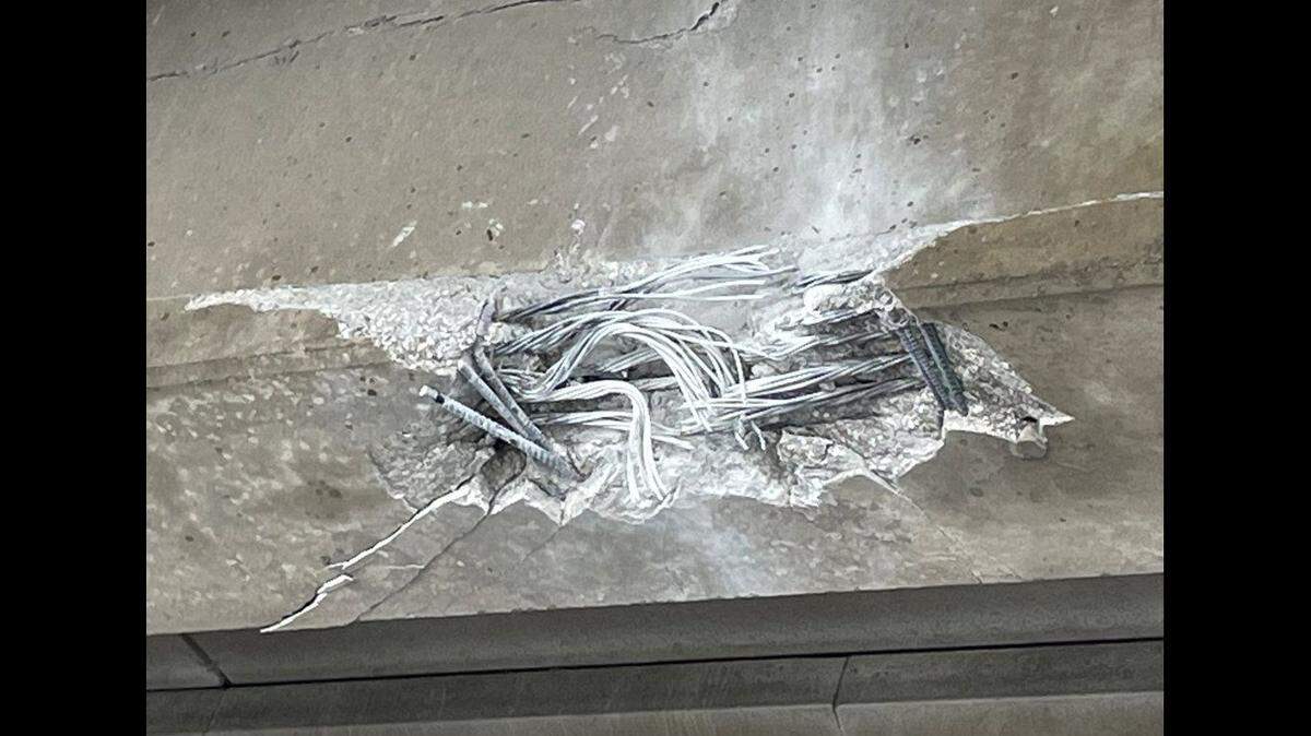 The Missouri Department of Transportation’s Kansas City District released photos Tuesday of the damage caused to the bridge that carries Missouri 92 highway over Interstate 29 at Platte City when a truck with an oversized load struck it. The bridge will be closed in both directions indefinitely while the transportation department determines what repairs are needed.