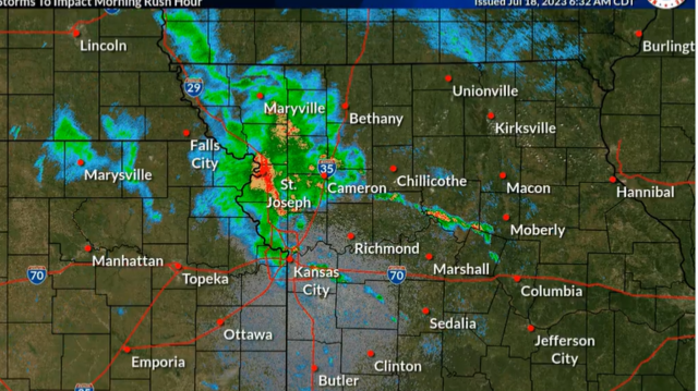 Storm producing strong winds, hail could hit KC metro Tuesday | Kansas ...