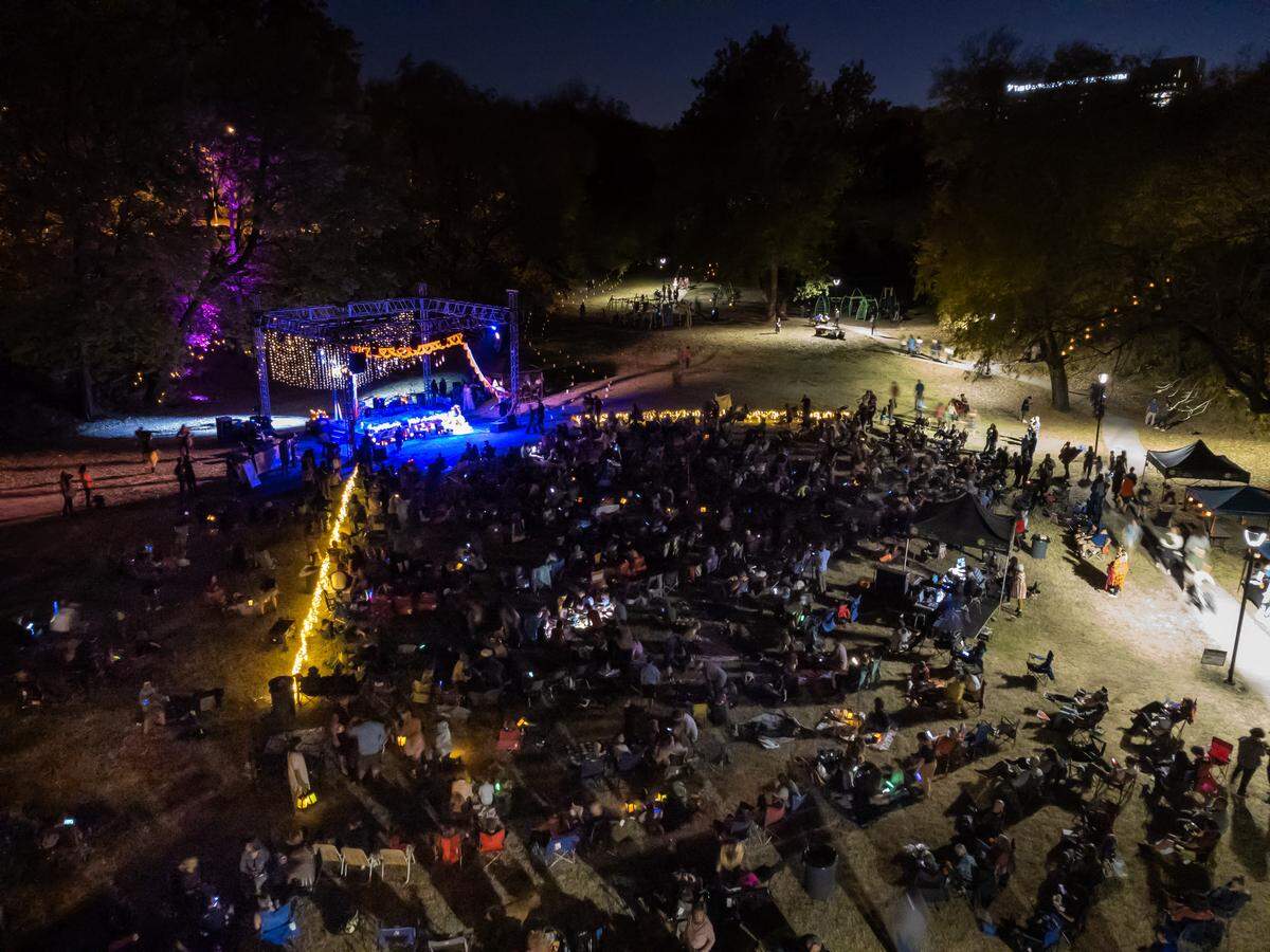 Kansas City Repertory Theatre’s free show “Ghost Light: A Haunted Night of Songs and Stories From KC’s Cultural Crossroads” will return Oct. 13 and 14 at Roanoke Park.