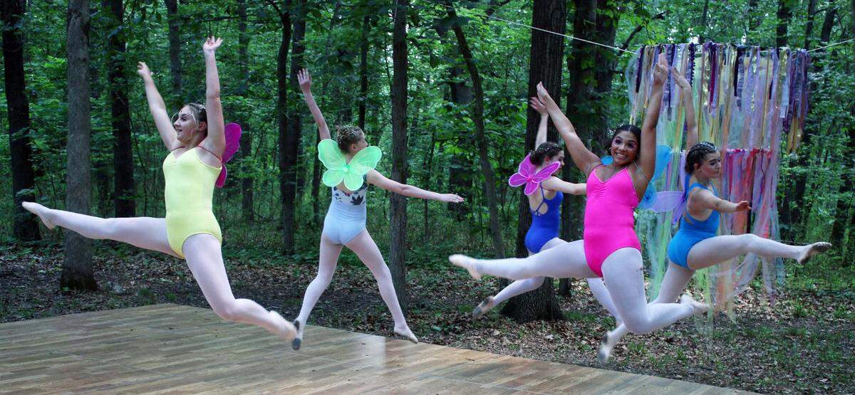 Dancers from Inspire Dance Academy in Gardner perform at the Overland Park Arboretum’s Enchanted Faire.