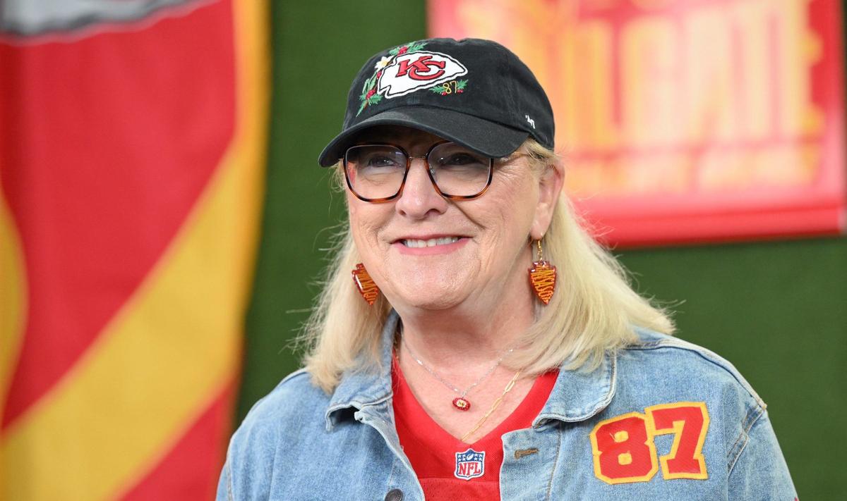 Donna Kelce at the World’s Largest Tailgate before the Chiefs’ home season opener against the Baltimore Ravens on Sept. 5.