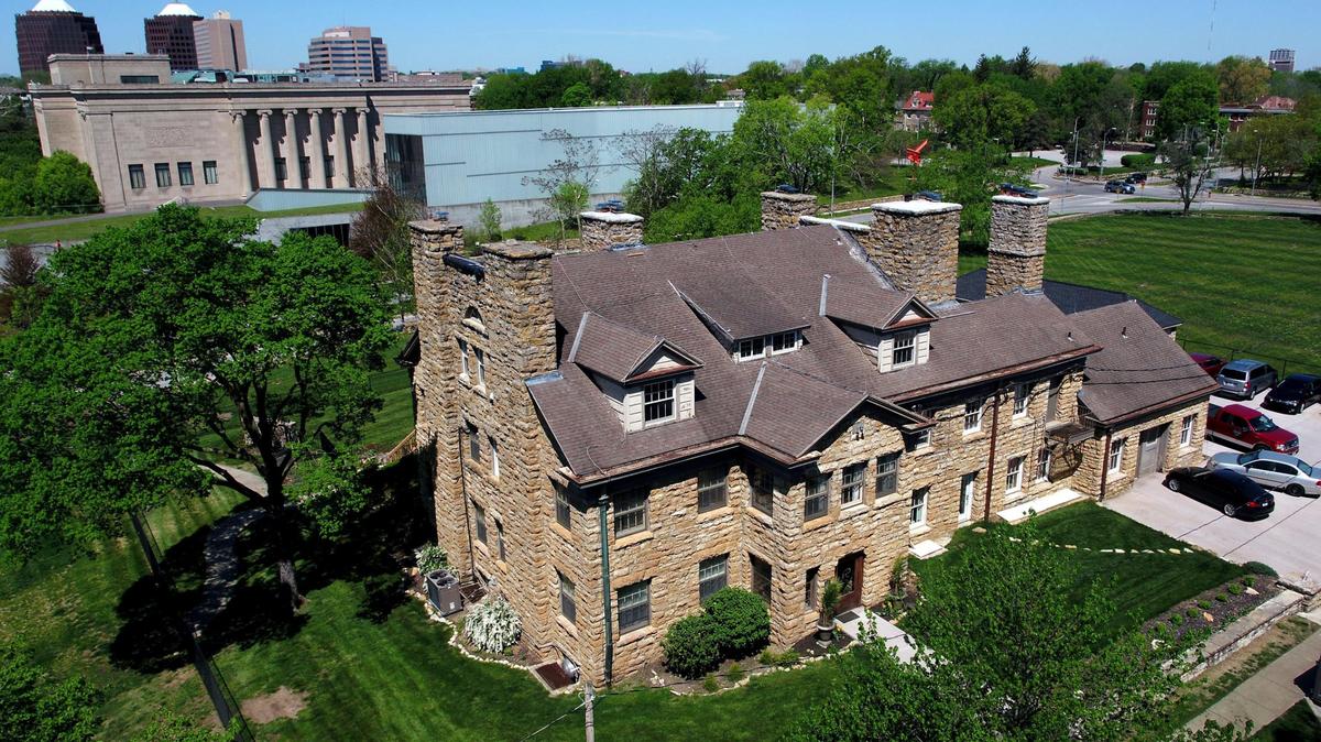 The Rockhill Tennis Club, across from The Nelson -Atkins Museum of Art, is pictured in 2021.