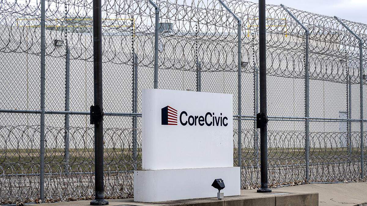 CoreCivic Midwest Regional Reception Center, formerly Leavenworth Detention Center, at 100 Hwy Terrace is seen on Monday, March 3, 2025, in Leavenworth, Kansas.