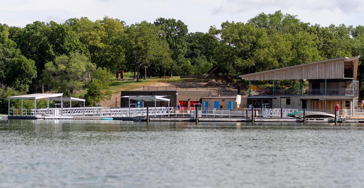 Renovations to Johnson County’s Shawnee Mission Park Marina include a new ADA-accessible dock, a new ticketing booth, dock-level bathrooms and a storage facility.
