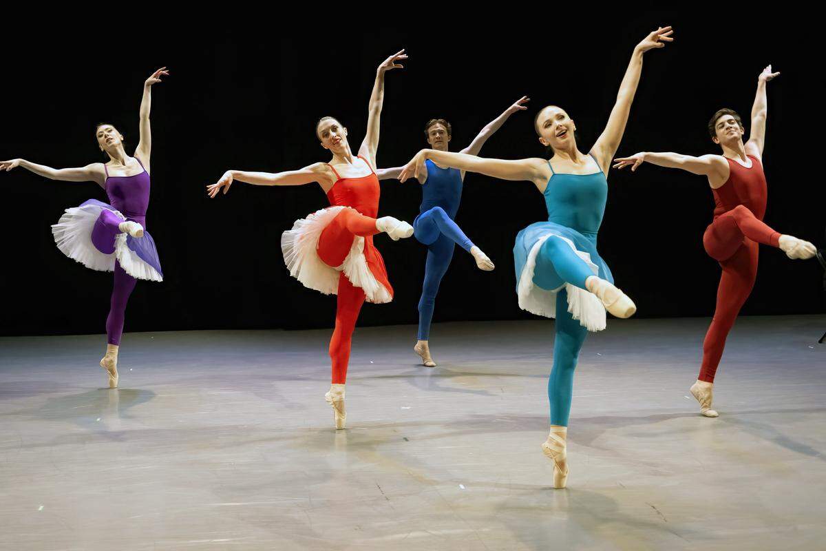 Kansas City Ballet dancers perform in “Meditations,” during the dress rehearsal for “New Moves,” the company's latest production being staged at the Frost Studio Theater at the Bolender Center, Wednesday, Jan. 27, 2026, in Kansas City.