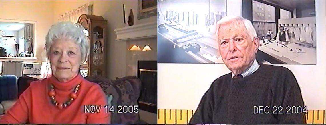 Between 2004 and 2011, the Historic Garment District Museum, in cooperation with the Kansas City Public Library, conducted the Historic Garment Industry Oral History Project. Interviewees, like Ann Brownfield and Harvey Fried shown here, discussed their experiences working for garment companies in Kansas City. The collection is now housed at the Missouri Valley Special Collections.