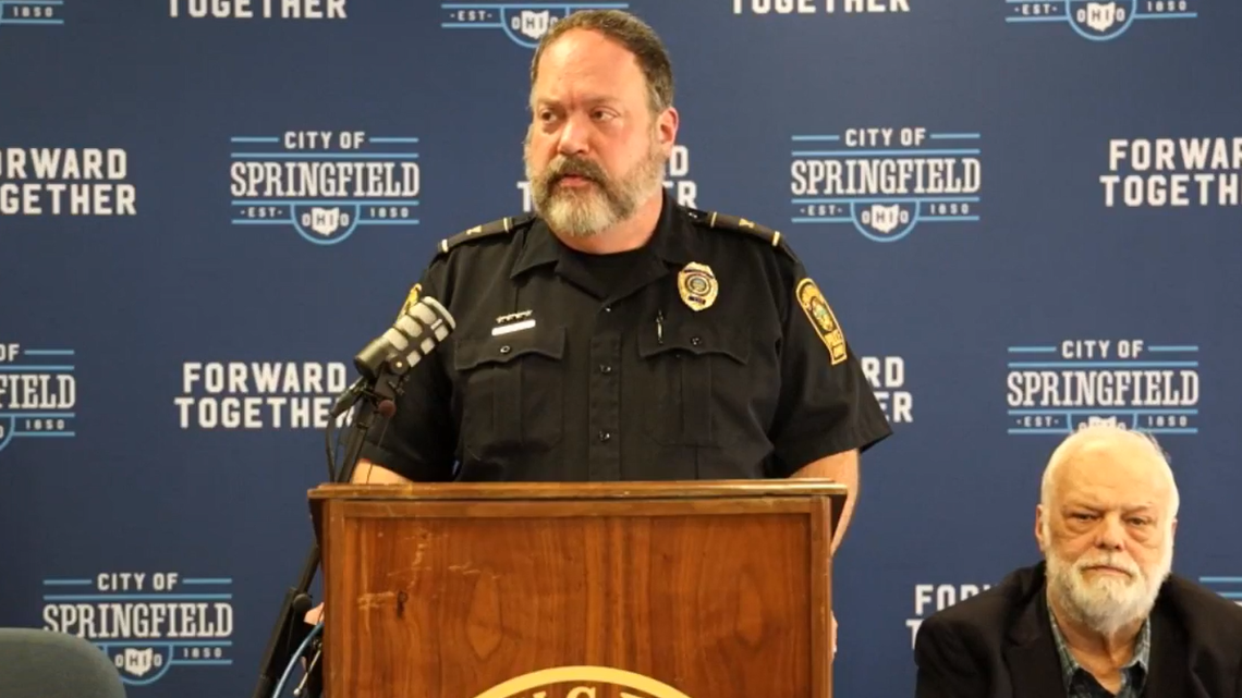 A Springfield, Ohio man was run over by a police officer after he called 911 for help.