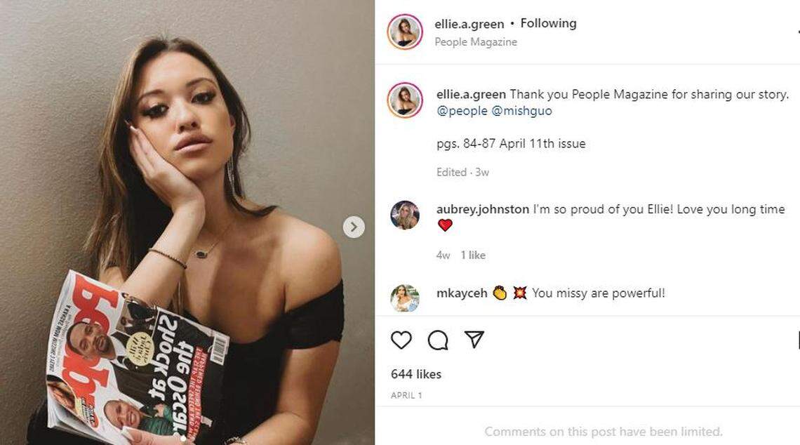 Ellie Green, now 22, of Prairie Village told the story of her mother’s disappearance and she believes death to People magazine one year ago, for its March 31, 2022 edition.