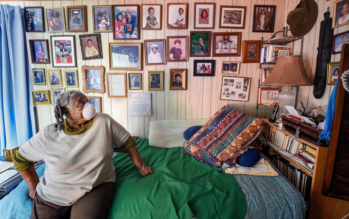 Barbara J.K. Johnson, 75, a retired professor and teacher, lives in a tidy house on South Benton Avenue, where she surrounds herself with photos of her family, including her children and grandchildren.
