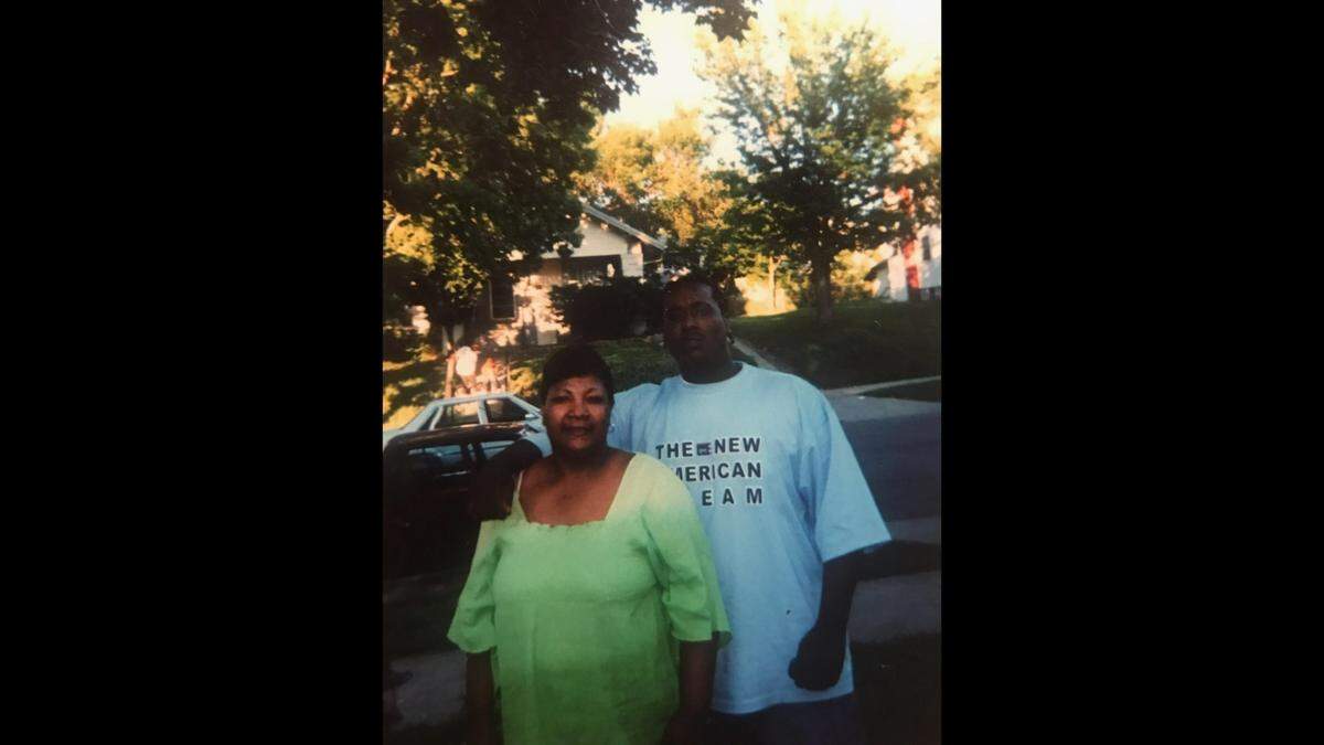 Carolyn Gorham and her son Keith Gorham outside their Kansas City home back in 2005.