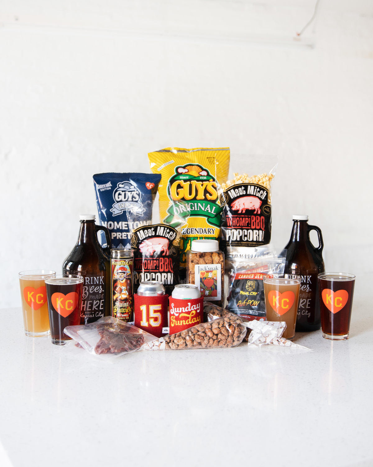 Made in Marketplace has Party Packs in three sizes featuring several local brands.