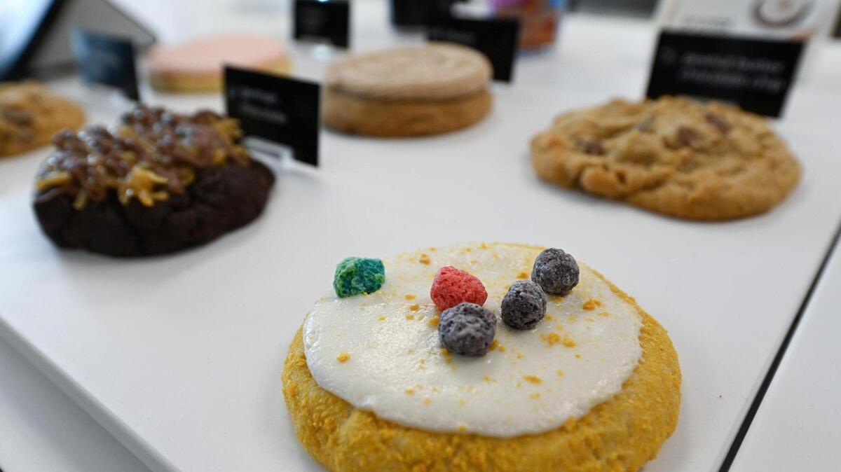 Crumbl Cookies offers six different fresh baked cookies from more than 140 rotating flavors. But its milk chocolate chip is always on the menu.