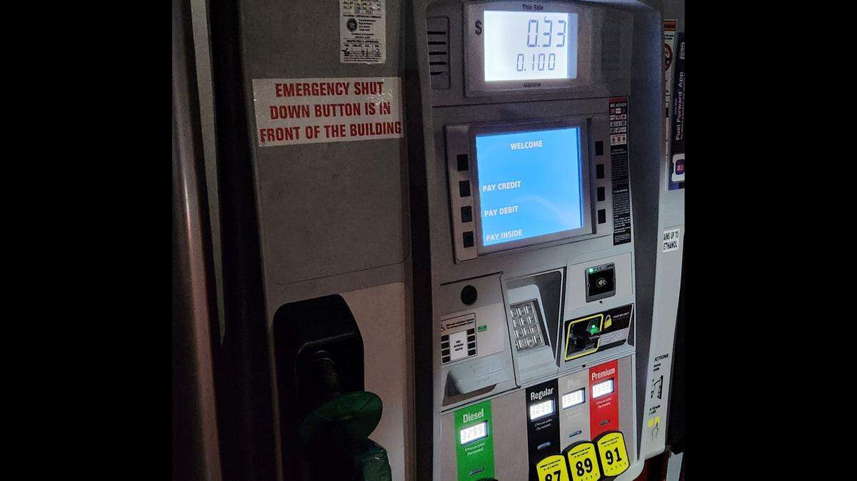 A man stole “hundreds of gallons of diesel while only paying a few dollars” by manipulating fuel pumps, police said.