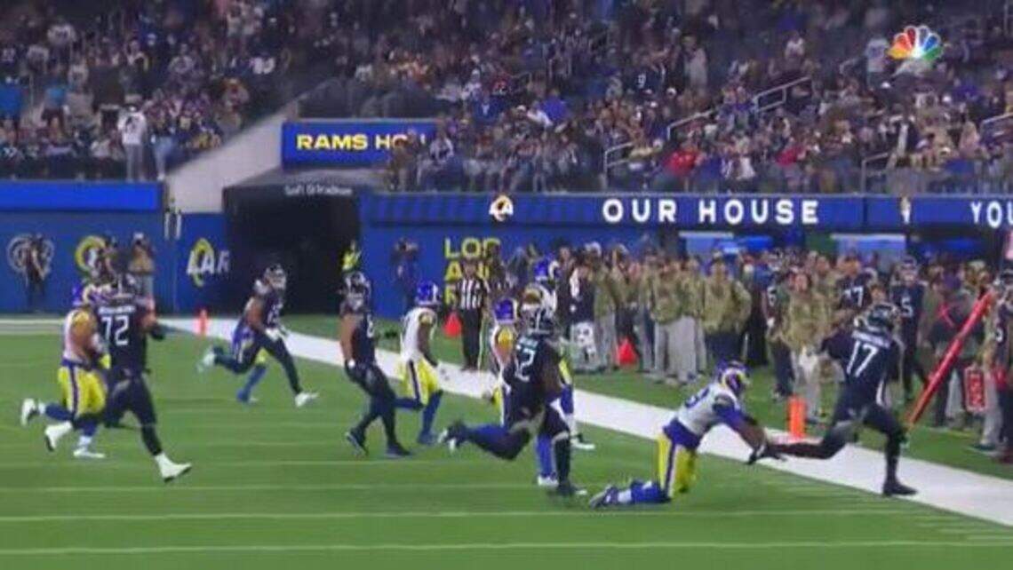 NFL fans decried ‘worst roughing the passer penalty of all-time’ in Rams-Titans game