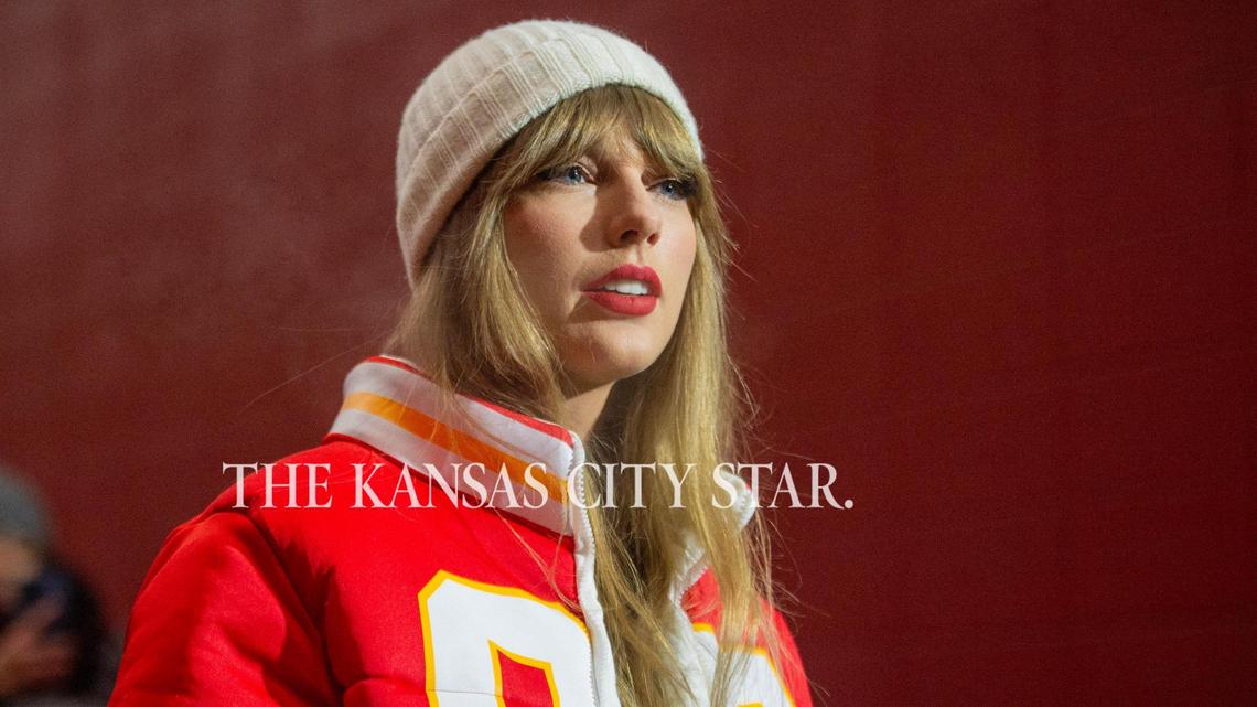 Taylor Swift, seen here at the Chiefs-Bills Divisional playoff game, appeared annoyed when CBS cameras showed her at the AFC Championship Game in Baltimore on Sunday.