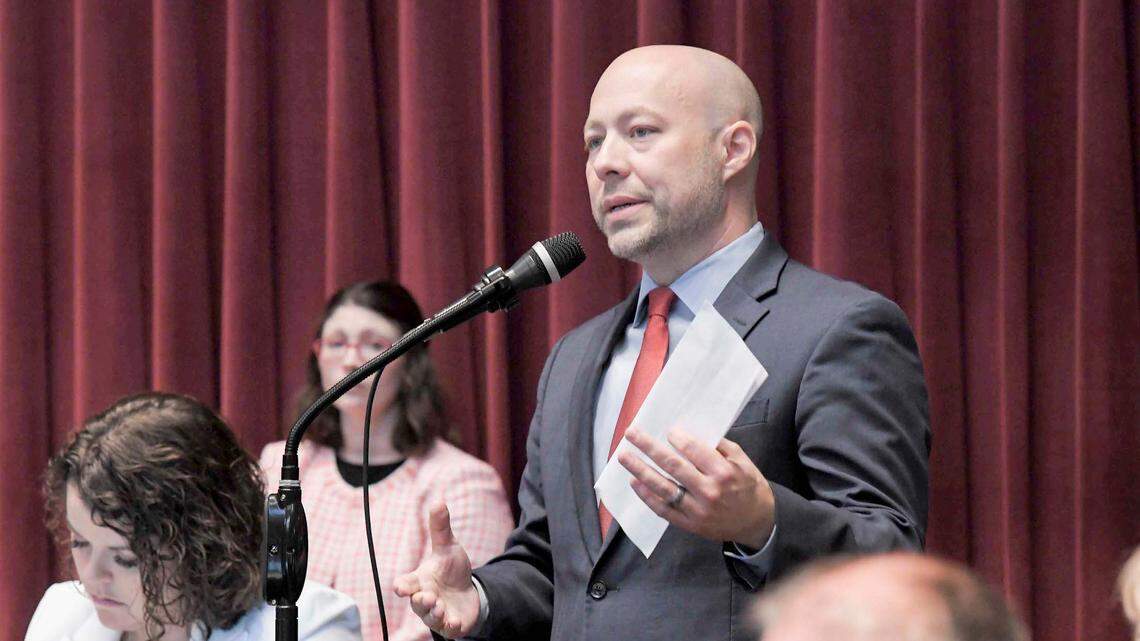 Missouri House Budget Chair Rep. Cody Smith, a Carthage Republican, in September 2021