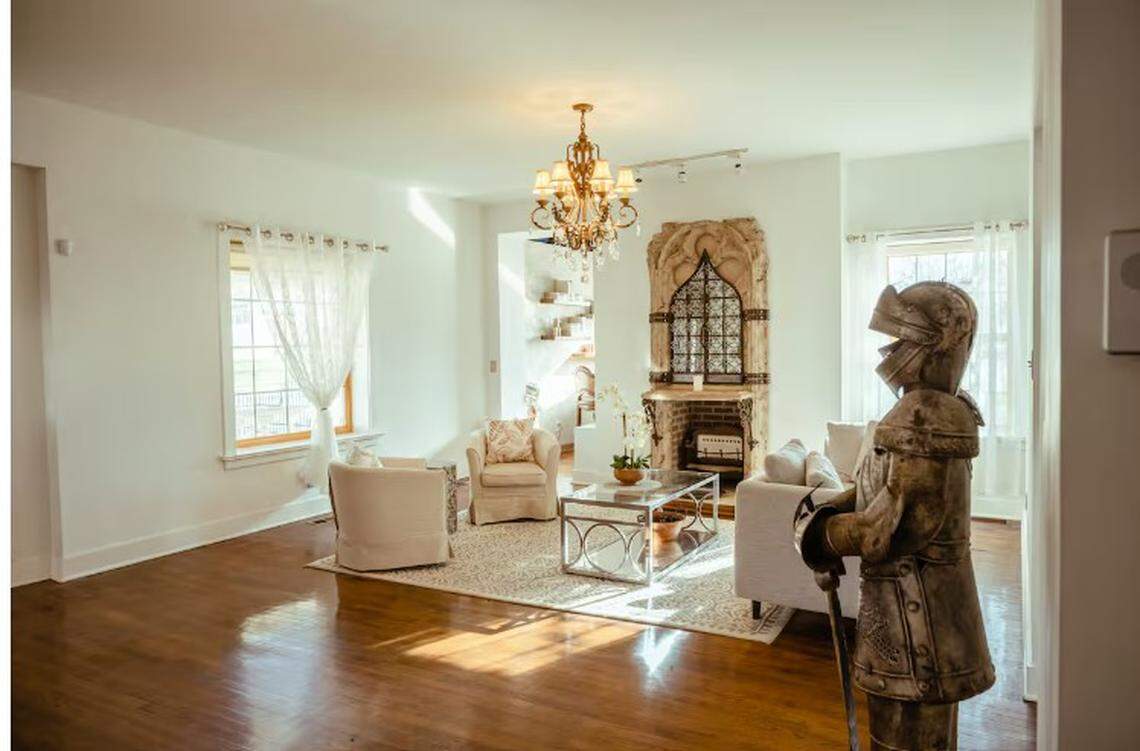 Inside the “Warwick Mansion” in Kansas City as shown on Airbnb.