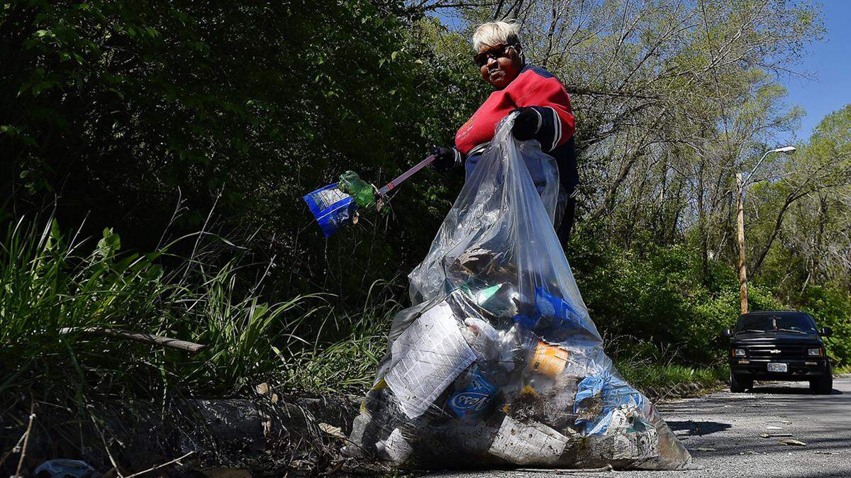 Put those takeout containers and water bottles where they belong, not on the street.