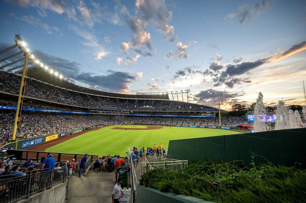 Kauffman Stadium is pictured on Friday, June 12, 2026, in Kansas City.
