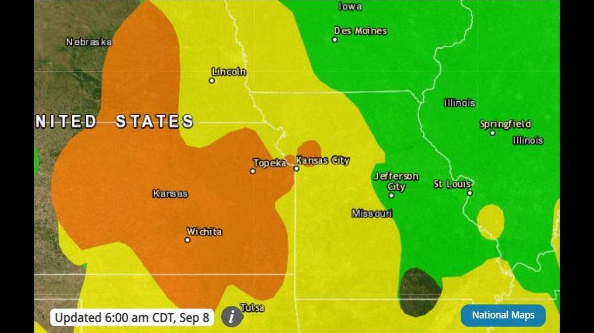 While smoke from the Canadian wildfires has decreased over the Kansas City area, the air quality remained unhealthy for people who are sensitive to air pollution, according to AirNow.gov.