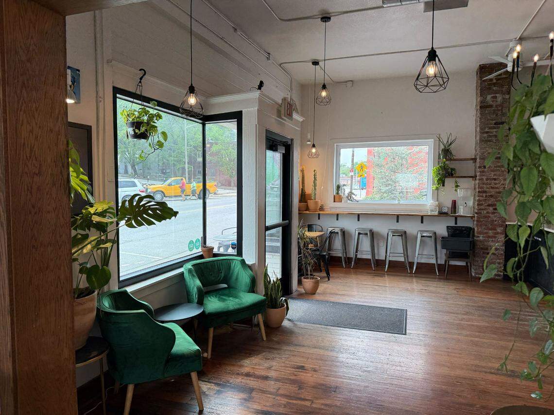 The inside of Splitlog Coffee Co. in the Strawberry Hill neighborhood of KCK.