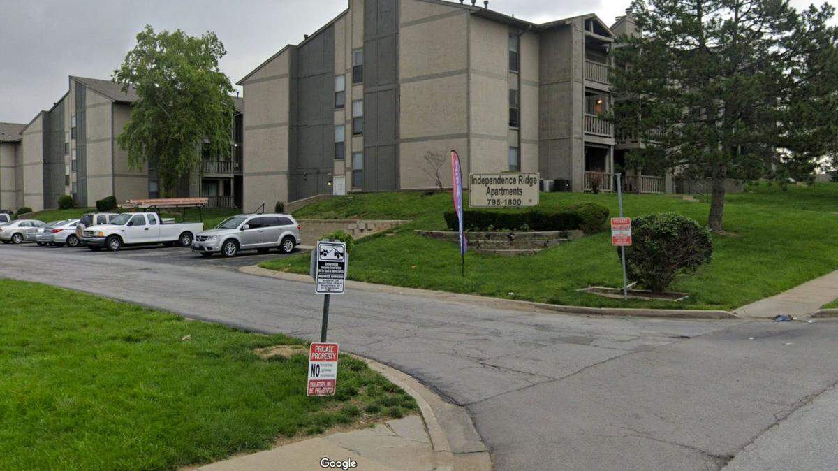 One man is dead and anther man is being treated at a hospital for gunshot wound after an early morning double shooting at the Independence Ridge Apartments in the 19100 block of East 37th Terrace South in Independence, a police spokesman said Thursday. This Google Maps Street View image of the area is from May.