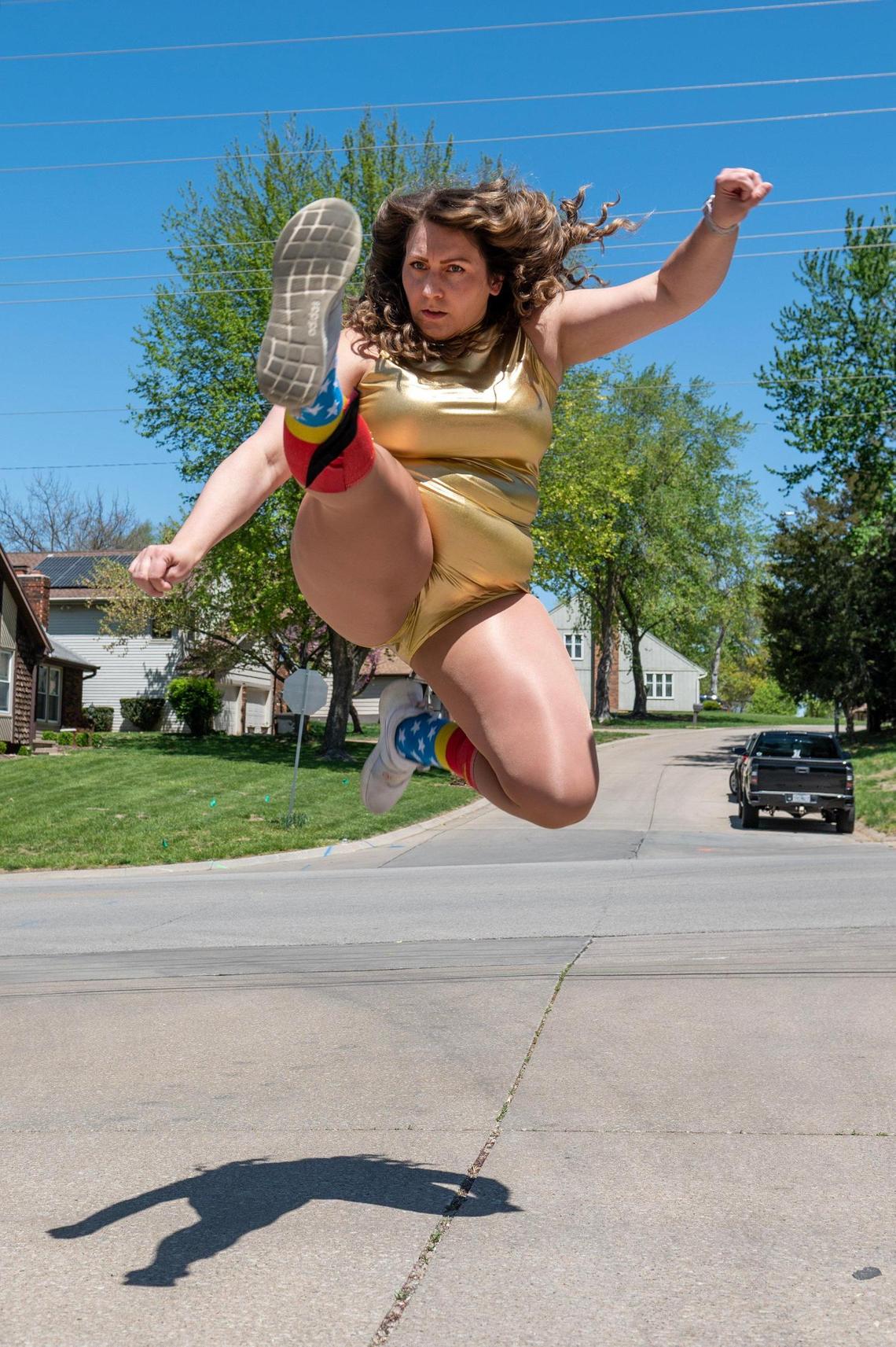 Wykert gets physical in her videos, jumping, doing cartwheels and high-kicking like a martial artist.