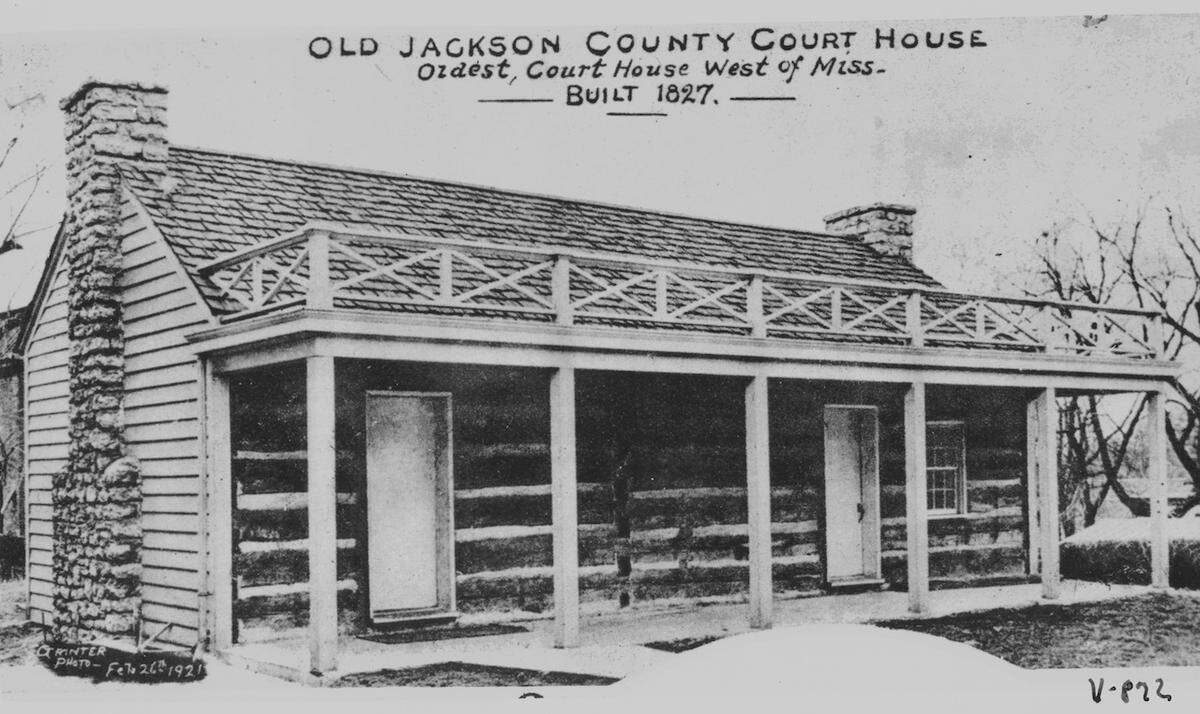First Jackson County Courthouse in Independence.