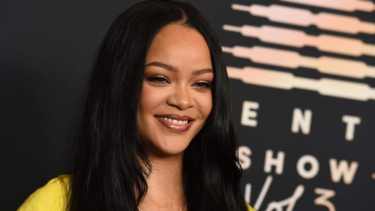 Google shared the top-searched Rihanna songs ahead of the Super Bowl. This file photo of the singer was taken in 2021.