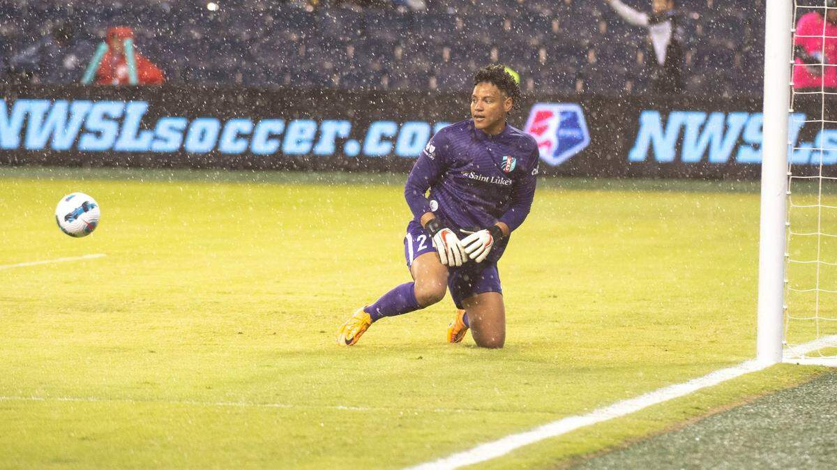 Veteran goalkeeper AD Franch has been hitting new heights in her National Women’s Soccer League career since coming to the Kansas City Current last season via a trade from the Portland Thorns.