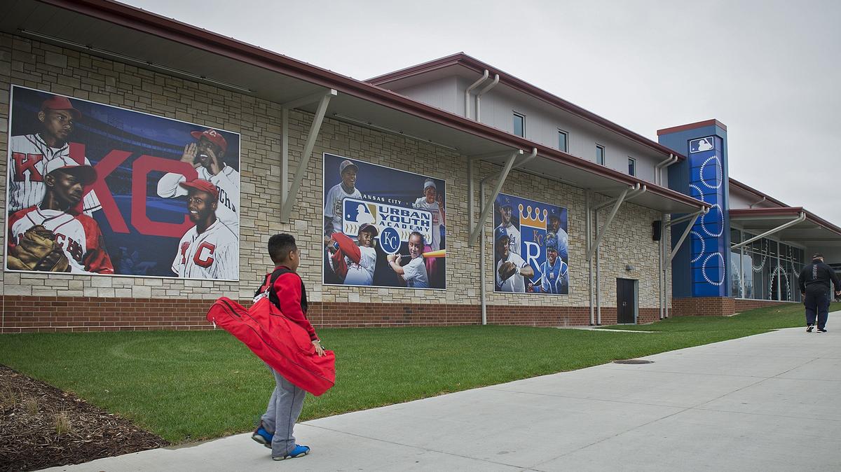 The Urban Youth Academy's walls are covered in colorful murals, including such Kansas City baseball greats as Satchel Paige, George Brett and Salvador Perez.